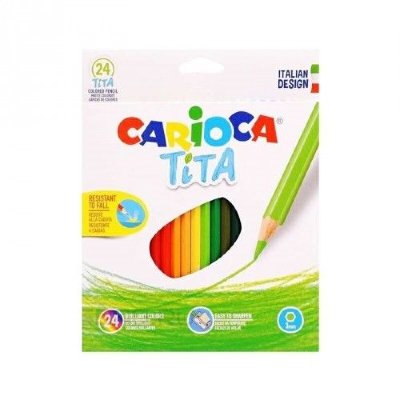 Carioca_Corvina Карандаши цвет. 24цв "Carioca Tita" пластиковые 42794