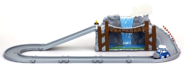 Poli Набор Обрушающийся мост с металлической машинкой Масти