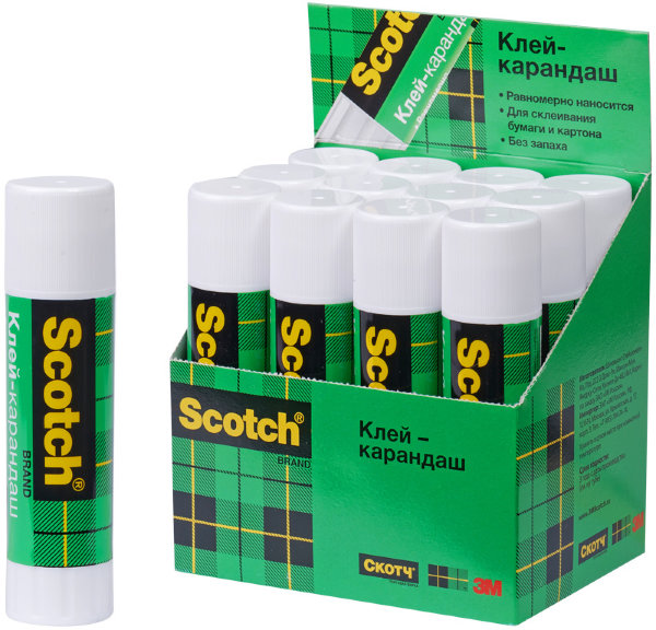 Клей-карандаш Scotch, 36г, универсальный