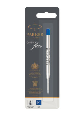 Стержень для шариковой ручки Parker, линия письма – средняя 1 мм, чернила синего цвета K987456
