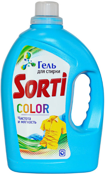 Гель для стирки Sorti "Color", 1,2л