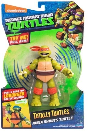 Turtles Фигурка черепашки-ниндзя, 15 см, Майк, клич ниндзя 91675