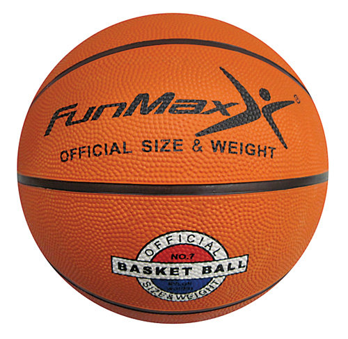 FunMax мяч баскет. 7"резина,500гр.1в.классика