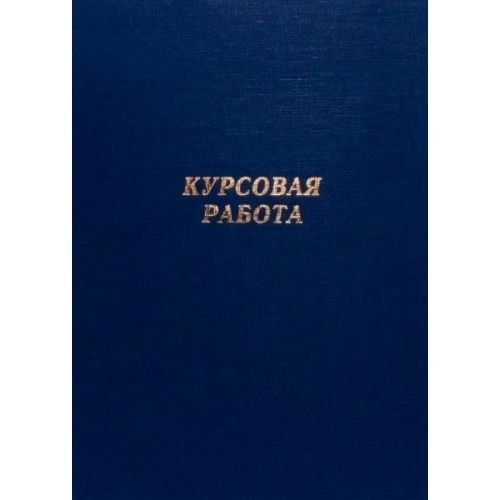 Канцбург Папка д/курсовых работ А4, без бумаги, Синяя 10КР01_02