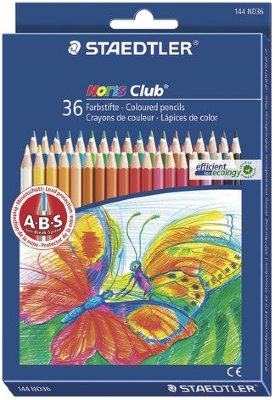 Карандаши цветные STAEDTLER "Noris club", 36 цветов, заточенные, европодвес
