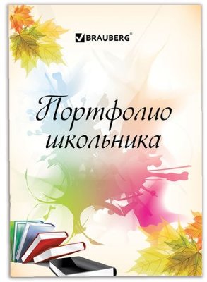 Листы-вкладыши для портфолио ШКОЛЬНИКА, 30 разделов, 32 листа, "Моё портфолио", BRAUBERG, 127550