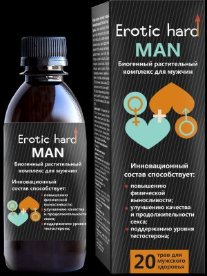 Мужской биогенный концентрат для усиления эрекции Erotic hard Man - 250 мл.