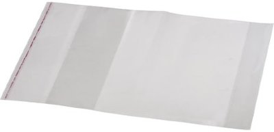 Обложка ПП для тетради и дневника, универсальная, прозрачная, клейкий край, 80 мкм, 215х400 мм