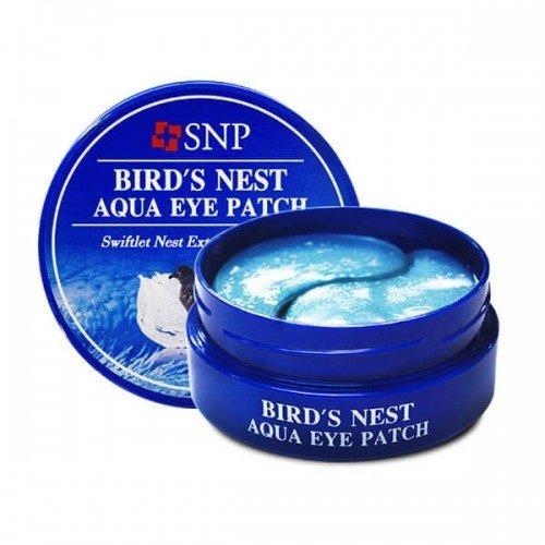 SNP Bird's Nest Aqua Eye Patch - Гидрогелевые патчи для кожи вокруг глаз с экстрактом ласточкиного гнезда, 60 шт.