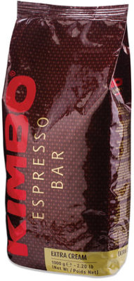 Кофе в зернах KIMBO "Extra Cream" (Кимбо "Экстра Крим"), натуральный, 1000 г, вакуумная упаковка