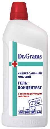 Средство моющее универсальное 750 мл, DR.GRAMS, ГЕЛЬ-КОНЦЕНТРАТ, с дезинфицирующим эффектом