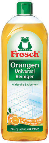 Чистящее средство универсальное 750 мл FROSCH "Апельсин" (), для полов, мебели, кухни и ванной, 113065