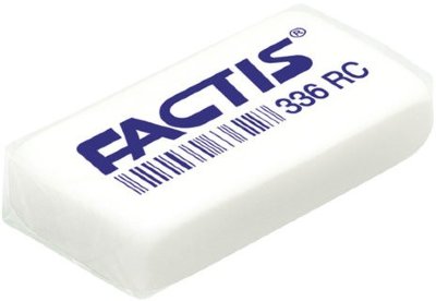 Резинка стирательная FACTIS 336 RC, прямоугольная, 40х20х8 мм, синтетический каучук