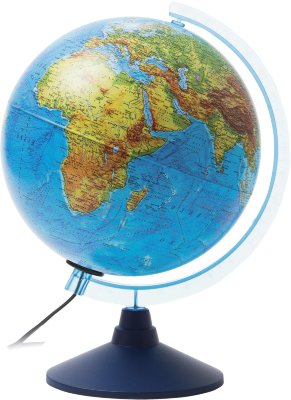 Глобус физический/политический GLOBEN "Классик Евро", диаметр 250 мм, рельефный, с подсветкой