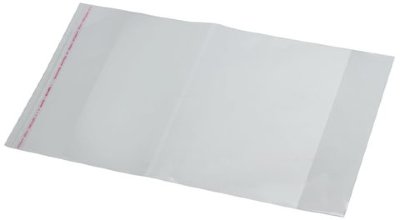Обложка ПП для тетради "Пропись", универсальная, прозрачная, клейкий край, 80 мкм, 241х380 мм