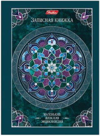 Записная книжка женщины, 7БЦ, А6, 160 л., обложка ламинированная, HATBER, "Серебряные узоры", 160ЗКс6 16819