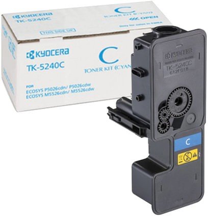 Тонер-картридж KYOCERA (TK-5240C) P5026cdn/w/M5526cdn/w, ресурс 3000 стр., цвет голубой, оригинальный