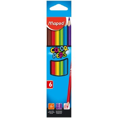 Maped Карандаши цвет. 12цв "Color Peps" трехгранные, ударопрочные, карт.упак. 183212