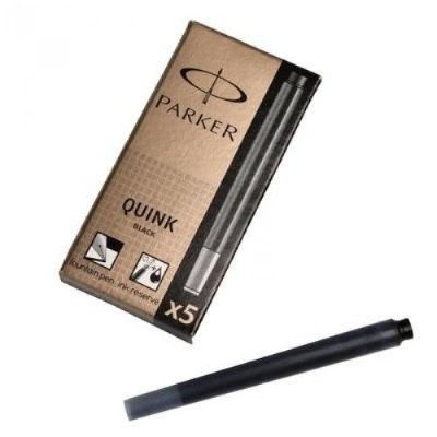 Parker Pen Products Parker чернила баллончики Quink Ink Z11, чёрные 5шт. 1950382