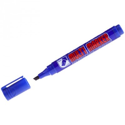 Crown Маркер перманентный 5,0мм скошенный синий Multi marker СPM-800СH