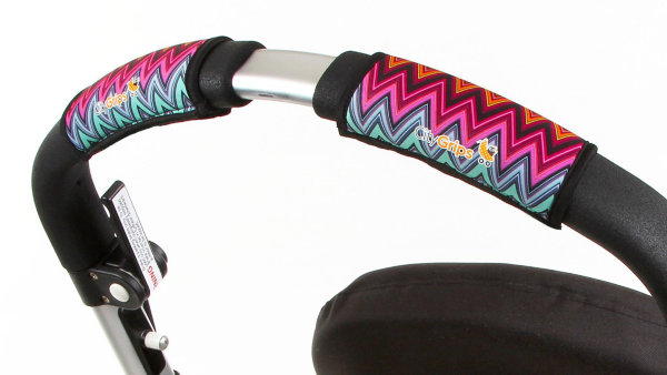 Чехлы Choopie CityGrips на ручки для универсальной коляски(320 ZigZag Color розовый)