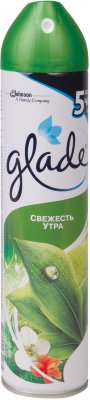 Освежитель воздуха аэрозольный 300 мл, GLADE (Глейд) "Свежесть утра"