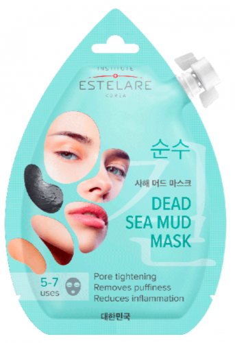 Institute Estelare Dead Sea Mud Mask – Успокаивающая маска-плёнка для лица с грязью мертвого моря, 20 мл.