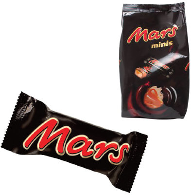 Шоколадные батончики MARS "Minis", 182 г, 2261