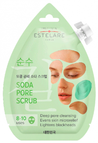 Institute Estelare Soda Pore Scrub – Выравнивающий содовый скраб для лица, 20 мл.