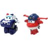 Мини-трансформеры Super Wings 2 в 1 Джетт и Пол (команда Полиции) EU730002A