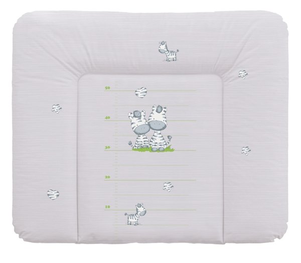 Пеленальный матрац 70x85 см Ceba Baby мягкий на комод W-134(W-134-002-260 Zebra Grey)