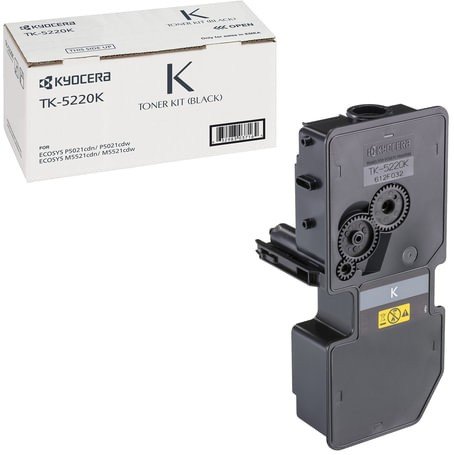 Тонер-картридж KYOCERA (TK-5220K) ECOSYS P5021cdn/cdw/M5521cdn/cdw, черный, ресурс 1200 стр., оригинальный