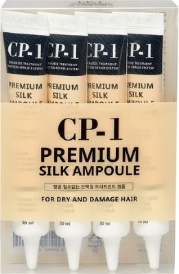 Набор несмываемых сывороток для волос с протеинами шелка CP-1 Premium Silk Ampoule ***К11155