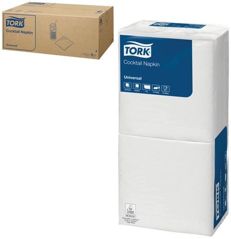 Салфетки TORK Big Pack, 24х23,8, 200 шт., белые