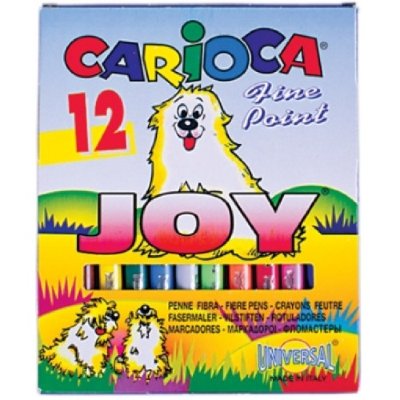 Фломастеры 12цв "Carioca Superwashable", карт.упак