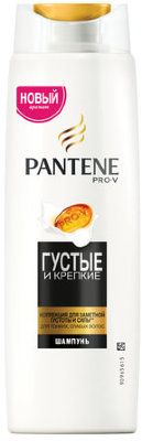 Шампунь 400 мл, PANTENE (Пантин) "Густые и крепкие", для тонких и ослабленных волос, PT-81471253