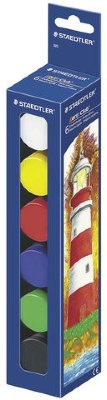 Гуашь STAEDTLER (Штедлер) "Noris Club", 6 цветов по 20 мл, без кисти, картонная упаковка