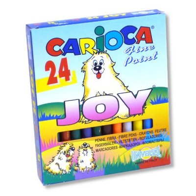Фломастеры 24 цв Carioca Superwashable карт. упак