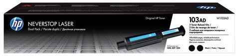 Заправочный комплект HP (W1103AD) Neverstop Laser 1000a/1000w/1200a/1200w,КОМПЛЕКТ 2 шт., оригинальный