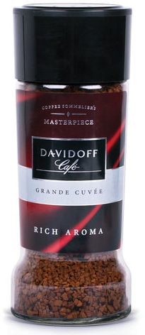 Кофе растворимый DAVIDOFF "Rich Aroma", гранулированный, премиум-класса, 100 г, стеклянная банка