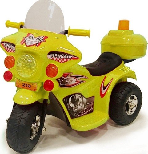 RiverToys Трицикл Moto HL-218-YELLOW