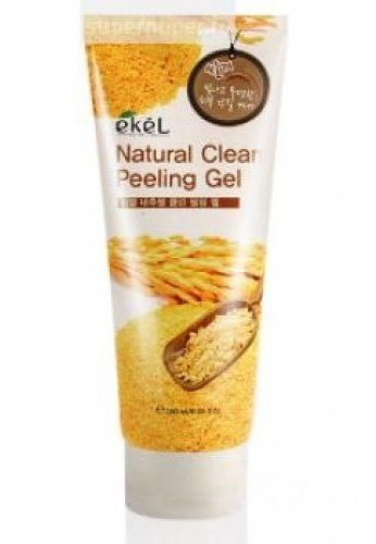 EKEL NATURAL CLEAN Peeling Gel Rice Bran - Пилинг-скатка для лица с экстрактом коричневого риса, 180 мл.