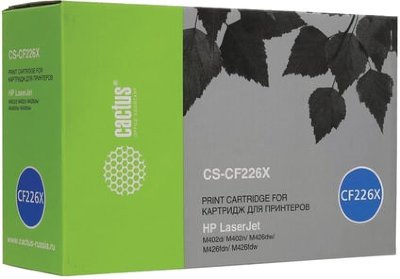 Картридж лазерный CACTUS (CS-CF226X) для HP LaserJet M402d/n/dn/dw/ 426dw/fdw/fdn, ресурс 9000 стр.