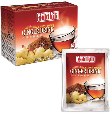 Имбирный напиток с тростниковым сахаром "Ginger Drink", 10 саше по 18 г, GOLD KILI, 1945