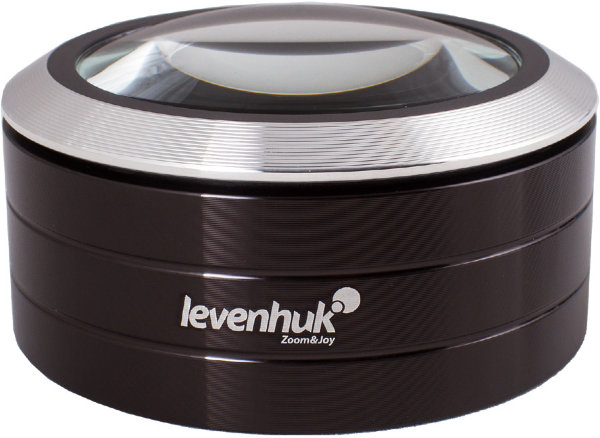 Лупа Levenhuk Zeno 900, 5x, 75 мм, 3 LED, металл 69202