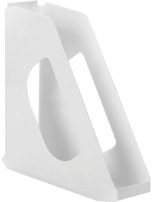 Лоток вертикальный для бумаг ESSELTE "VIVIDA", ширина 72 мм, белый