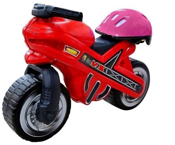 46765 Каталка-мотоцикл MOTO  MX со шлемом
