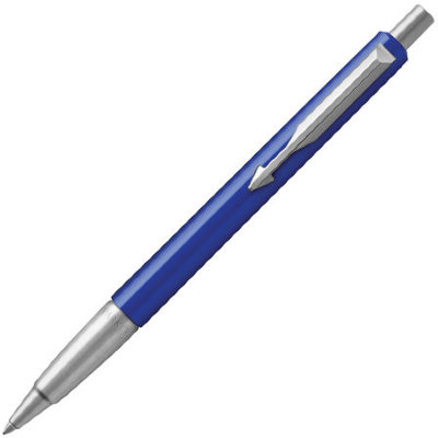 Ручка шариковая PARKER "Vector Standard Blue CT", корпус синий, детали из нержавеющей стали, синяя, 2025419