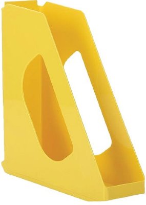 Лоток вертикальный для бумаг ESSELTE "VIVIDA", ширина 72 мм, желтый