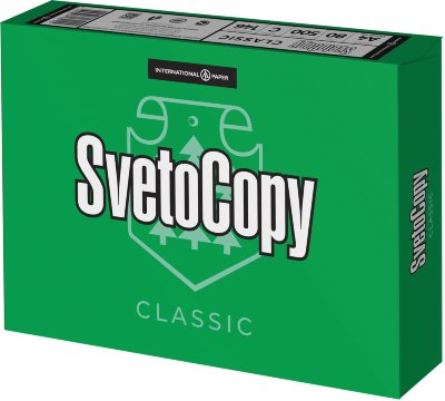 Бумага офисная А4, класс "C", SVETOCOPY CLASSIC, 80 г/м2, 500 л., International Paper, белизна 146% (CIE)